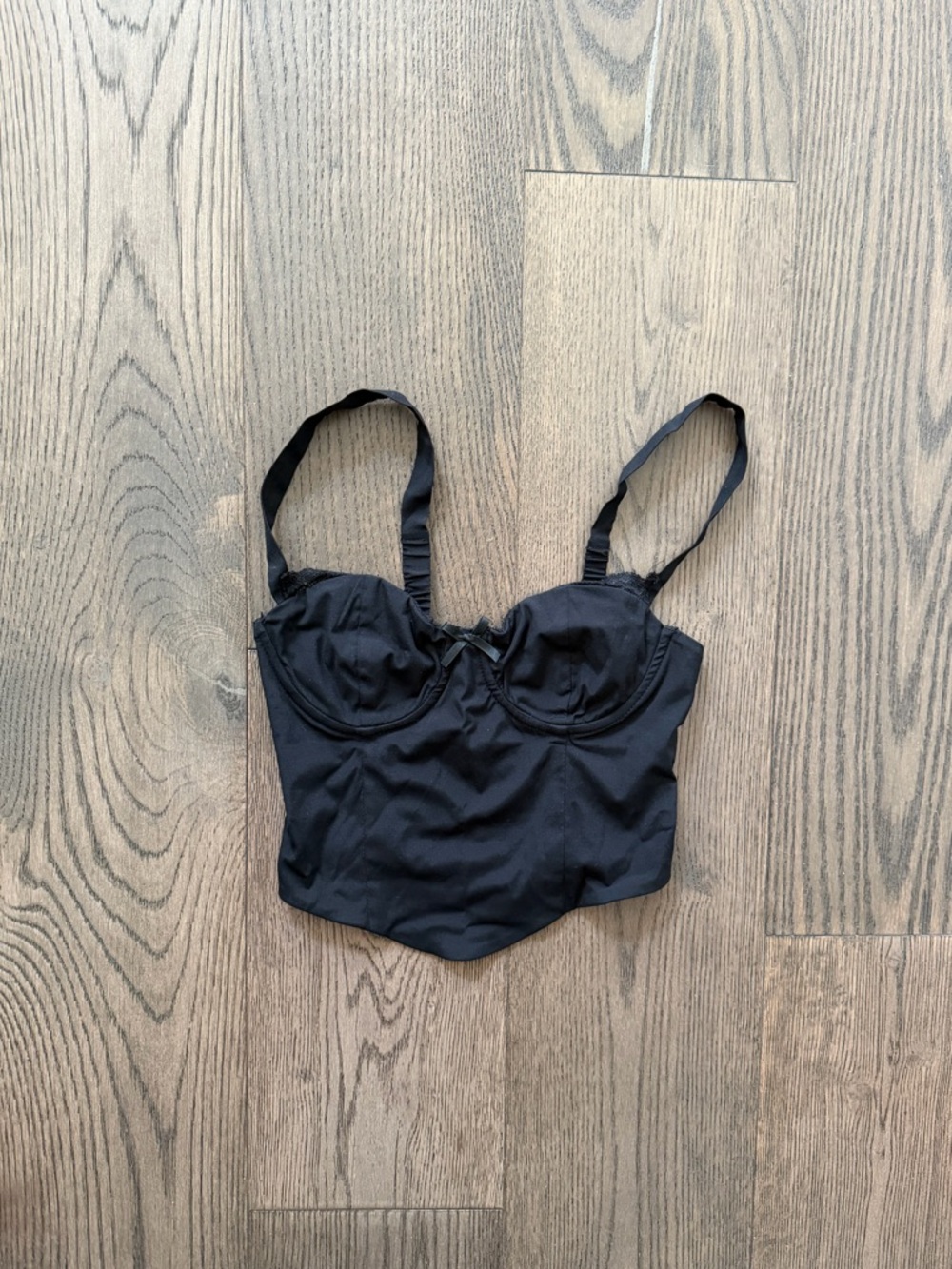 Garage Black Bustier Tank Top